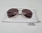 Oakley OO4068-07 Given Chrome Frame Grey Polarized Lens Aviator Sunglasses Pre-owned. Price: $55.99.