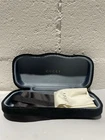 Gucci Sunglasses/eyeglasses Case Black Outside Blue Inside New. Price: $25.00.