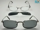 Mens Classy Elegant Optical Eye Glasses Stainless Steel Frame & Magnetic Clip On New. Price: $13.94.