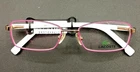 New Lacoste Kids Metal L3102 714 Eyeglasses Frames 48-15 125 White And Pink. Price: $25.00.