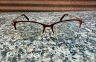 Ann Taylor ATP012 Eyeglasses Burgundy Semi-rimless Cat Frames W/crystals Pre-owned. Price: $20.00.