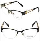 Versace VE1278 Safety Pin Medusa Black Gold Eyeglasses Optical Frame 54MM New. Price: $237.00.