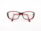 Charmant Line Art Eyeglasses, Frames Only, Japan, XL2032, 52-16-135, Red/gold Pre-owned. Price: $59.99.