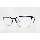 Burberry Eyeglasses Frames Women Blue Half Rim Striped 54-18-145 Pre-owned. Price: $71.99.