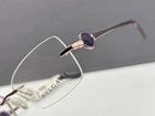 Bvlgari Eyeglasses Frames Men Woman Brown Square 2181 Rimless Np 264 New. Price: $148.95.