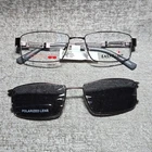 Easytwist CT210 Grey 20W Eyeglass Frames + Polarized Magnetic Clip Ons 51-16-135 New. Price: $39.99.