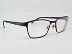 Dereon DOV52 Matte Black Purple Eyeglasses Frame 54-19-140 Pre-owned. Price: $25.99.