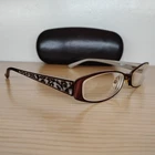 Chelsea Morgan CM823 Eyeglasses Frames Brown Gray Rectangular 51-16-130 Pre-owned. Price: $25.00.