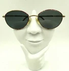 Vintage Echo M2052 Gold Burgundy Metal Oval Sunglasses Italy Frames Only Unspecified. Price: $20.40.