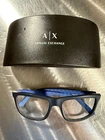 Armani Exchange AX3016 Matte Navy Blue Square Eyeglass Frames With Case Pre-owned. Price: $45.00.