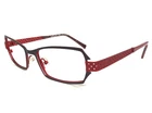Jean Lafont Eyeglasses Frames Helene 762 Purple Red Perforated Cat 52-18-133 New. Price: $179.99.