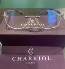 Charriol PC71051 C02 Silver/gold & Black. 54MM Cateye Rimless Eyeglasses. New. Price: $159.00.
