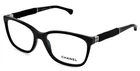 New Chanel 3262 1443 53MM Black Glitter Square Eyeglasses Frames Italy. Price: $295.00.