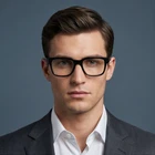 Ermenegildo Zegna EZ5260 001 Designer Eyeglasses Mens Black Rectangular 52MM New. Price: $211.30.