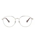 Gucci Womens Round/oval Silver Transparent Fashion Designer Eyewear Pre-owned. Price: $134.99.