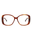Gucci Womens Round/oval Havana Transparent Fashion Designer Eyewear Pre-owned. Price: $159.99.
