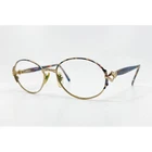 Logo Paris Eyeglasses Womens Gold Blue Tortoise Oval Frame 54-18-135 Pre-owned. Price: $31.99.