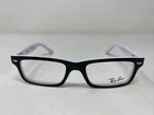 Ray-ban Rb 1535 3579 46-16-125 Black/white Full Rim Eyeglasses Frame 7320 New. Price: $41.25.
