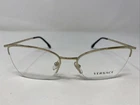 Versace Italy MOD.1261-B 1252 54-17-140 Gold Half Rim Eyeglasses Frame &901 New. Price: $120.00.