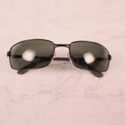 Ray-ban Rb 3194 006 Black Rectangular Metal Sunglasses Made In Italy 59-17 3N New. Price: $84.97.
