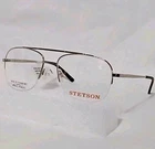 Stetson Zyloware 057 Gold Wide Fit Spring Hinge Eye Glass Frames Only Xl 31 New. Price: $24.99.