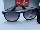New Ray-ban RB4187 622/T3 Chris Matte Black Polarized Grad Grey Sunglasses 54MM. Price: $145.95.