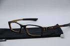 Oakley Bucket OX1060-0353 Black Pallet Brown Authentic Eyeglasses W/case 53-17 Pre-owned. Price: $96.00.
