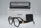 New Celine CL50134F 001 Shiny Black Authentic Eyeglasses Frames 51-20. Price: $279.99.