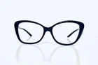 Versace Black Lucite Cats Eye Glasses Gold Logo Italy Mod 4264B GB1 57 16 140 Pre-owned. Price: $119.00.