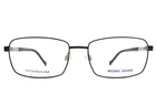 Michael Adams Eyeglasses Frames MA-628T Black Rectangle Wire Rim 58-18-150 New. Price: $41.19.