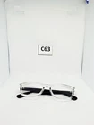 Equinox EQ316 Eyeglasses Frame 53-16-140 Crystal/black Pre-owned. Price: $30.00.