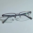 Titanflex Eyeglasses Frames 827087 30/GUN Black Grey Square Half Rim 52-18-140 Pre-owned. Price: $97.00.