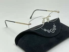 Sospiri MOD.1219 Italy Gold Rimless Jewel 52 14 16-135 Eyeglasses Frame Rare Pre-owned. Price: $225.00.