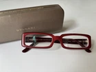Bvlgari 454-B Eyeglasses Frames Womens Red Full Rim Logo Swarovski Crystal Pre-owned. Price: $44.95.