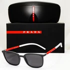 Prada Sunglasses Black Red White Square PS05NV Vps UFK-1O1 54MM Pre-owned. Price: $167.54.