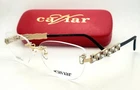 Caviar Eyeglasses 2374 C21 54-17 130 Gold Rimless Frames Swarovski Crystals New. Price: $499.99.