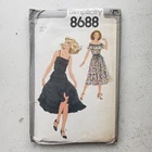 1970S Vintage 34" Bust Simplicity 8688 Peasant Top Cottage Dress Sewing Pattern Used. Price: $16.99.