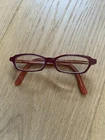Jean Lafont Eyeglasses Emoi 260 Red Rectangular Frame France 48 14- 140 Pre-owned. Price: $24.99.