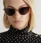 Brand New Gucci GG1006S Sunglasses Cat Eye Metal Gold 60-145 Authentic. Price: $355.00.