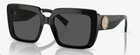 Versace 4384B GB1/87 Black Plastic Square Sunglasses Grey Lens New. Price: $129.99.