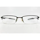 Oakley OX3119-0453 Brushed Chrome Half Rim Eyeglass Frames Mens 53-19-142 Pre-owned. Price: $31.99.