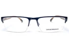 New Emporio Armani EA1050 3014 Mens Black Half Rim Eyeglasses Frames 55/18. Price: $119.99.