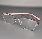Draper James DJ5007 Rose Gold Stainless Half Rim Eyeglass Frame 53/17/140 New. Price: $44.95.