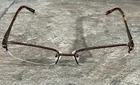 Jones New York J460 Matte Brown Half Rim Metal Eyeglasses Frames 52-17-135MM G3 Pre-owned. Price: $17.99.