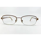 Tres Jolie By Marchon Eyeglasses Frames Brown Semi-rimless 173 220 51-17-135 Pre-owned. Price: $31.99.