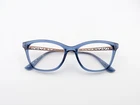 Vogue Eyeglasses, Frames Only, 5285 2762, 51-16-140,PLASTIC/METAL,BLUE/COPPER Pre-owned. Price: $32.99.