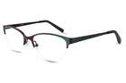 Converse Q049 Brown Teal Metal Semi Rimless Optical Frame Cat Eye 50-17-135 Jg New. Price: $95.60.