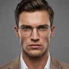 Ermenegildo Zegna Eyeglasses EZ5207 016 Gunmetal Round Titanium Frames 50MM New. Price: $214.25.