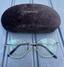 Tom Ford Round Oversized Full Rim Metal Eyeglasses Frames Only W/ Case Pre-owned. Price: $72.50.