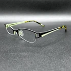 Zenni 694015 Half-rim Eyeglasses Frame Brown Jade 51-17-136 Used Pre-owned. Price: $24.00.